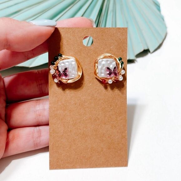 Butterfly earrings #672 - Picture 5 of 5